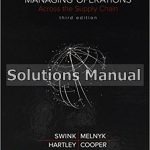 Managing Operations Across the Supply Chain 3rd Edition Swink Solutions Manual