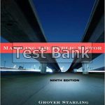 Managing the Public Sector 9th Edition Starling Test Bank
