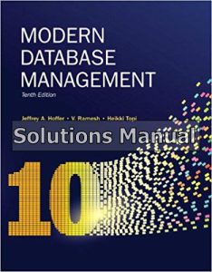 Modern Database Management 10th Edition Hoffer Solutions Manual ...