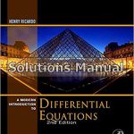 Modern Introduction to Differential Equations 2nd Edition Ricardo Solutions Manual