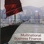 Multinational Business Finance 15th Edition Eiteman Solutions Manual