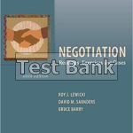 Negotiation Readings Exercises and Cases 6th Edition Lewicki Test Bank