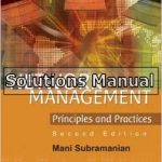 Network Management Principles and Practices 2nd Edition Subramanian Solutions Manual