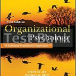 Organizational Psychology 3rd Edition Jex Test Bank