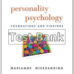 Personality Psychology Foundations and Findings 1st Edition Miserandino Test Bank