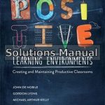 Positive Learning Environments Creating and Maintaining Productive Classrooms 1st Edition Nobile Solutions Manual