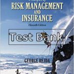 Principles of Risk Management and Insurance 11th Edition Rejda Test Bank