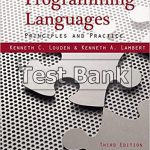 Programming Languages Principles and Practices 3rd Edition Louden Test Bank