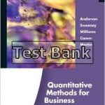 Quantitative Methods For Business 11th Edition Anderson Test Bank