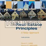 Real Estate Principles A Value Approach 3rd Edition Ling Test Bank