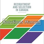 Recruitment and Selection in Canada 7th Edition Catano Solutions Manual