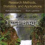 Research Methods Statistics and Applications 1st Edition Adams Test Bank