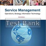 Service Management Operations Strategy Information Technology 9th Edition Fitzsimmons Test Bank