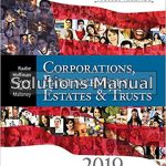 South-Western Federal Taxation 2019 Corporations Partnerships Estates and Trusts 42nd Edition Raabe Solutions Manual