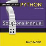 Starting Out With Python 2nd Edition Gaddis Solutions Manual