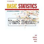 Statistics for Business and Economics Canadia 5th Edition Lind Test Bank