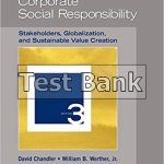 Strategic Corporate Social Responsibility Stakeholders Globalization and Sustainable Value Creation 3rd Edition Chandler Test Bank