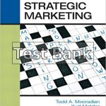 Strategic Marketing 1st Edition Mooradian Test Bank