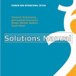 Takeovers Restructuring and Corporate Governance 4th Edition Mulherin Solutions Manual