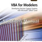 VBA for Modelers Developing Decision Support Systems 4th Edition Albright Solutions Manual