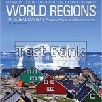 World Regions in Global Context People Places and Environments 5th Edition Marston Test Bank
